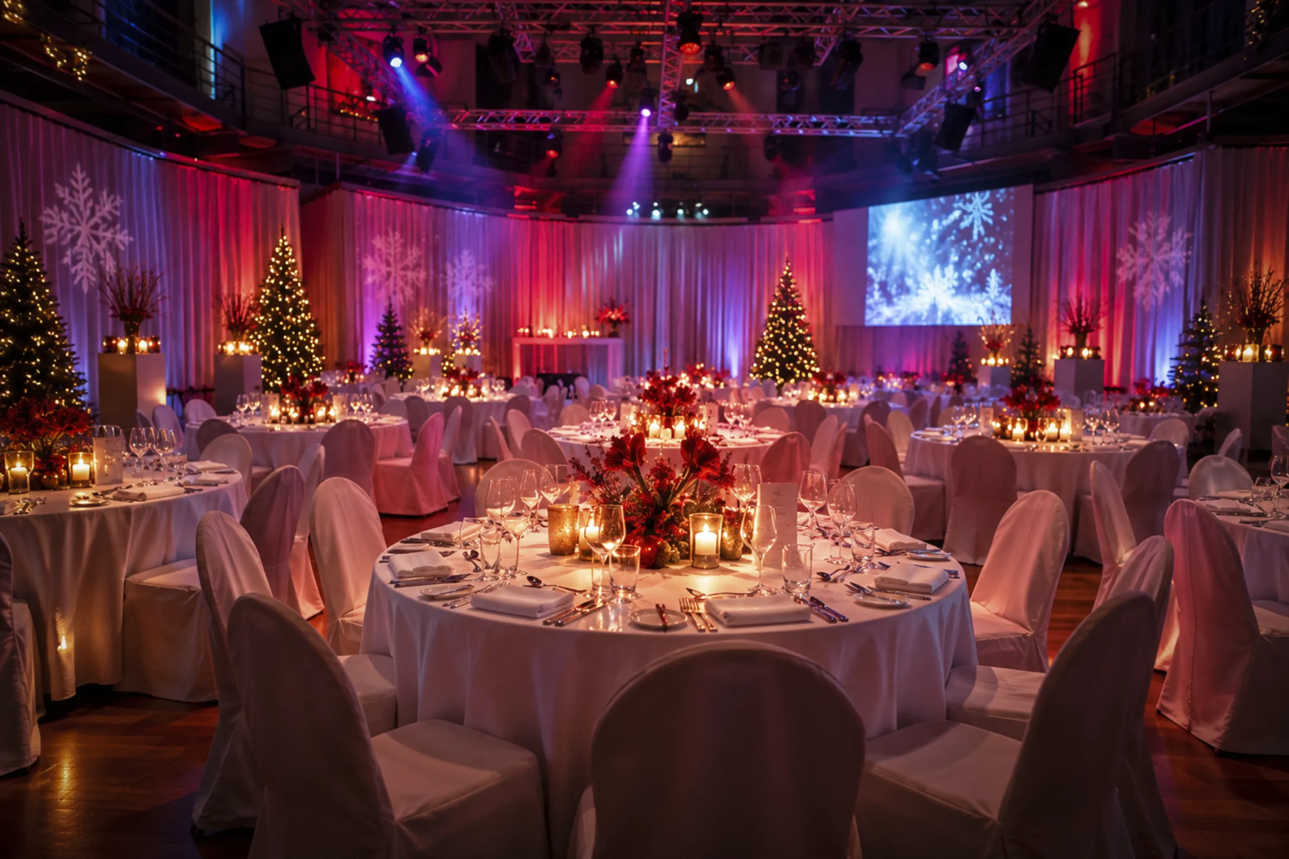 Festliches Weihnachtsdinner im OKTOGON auf Zollverein in Essen