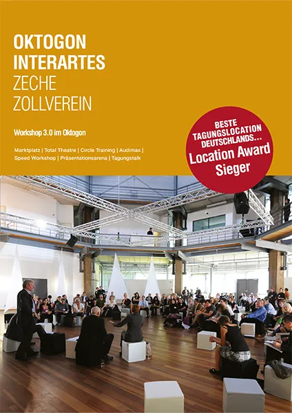 Workshop-Magazin des OKTOGON auf Zollverein mit Workshopformaten und Veranstaltungsbeispiel